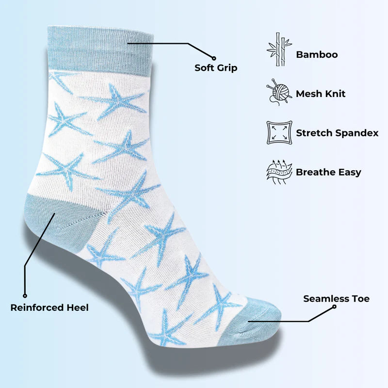 Starfish Bamboo Socks