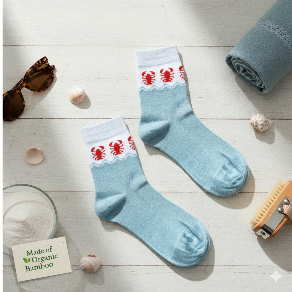 Seaside Lobster Bamboo Socks