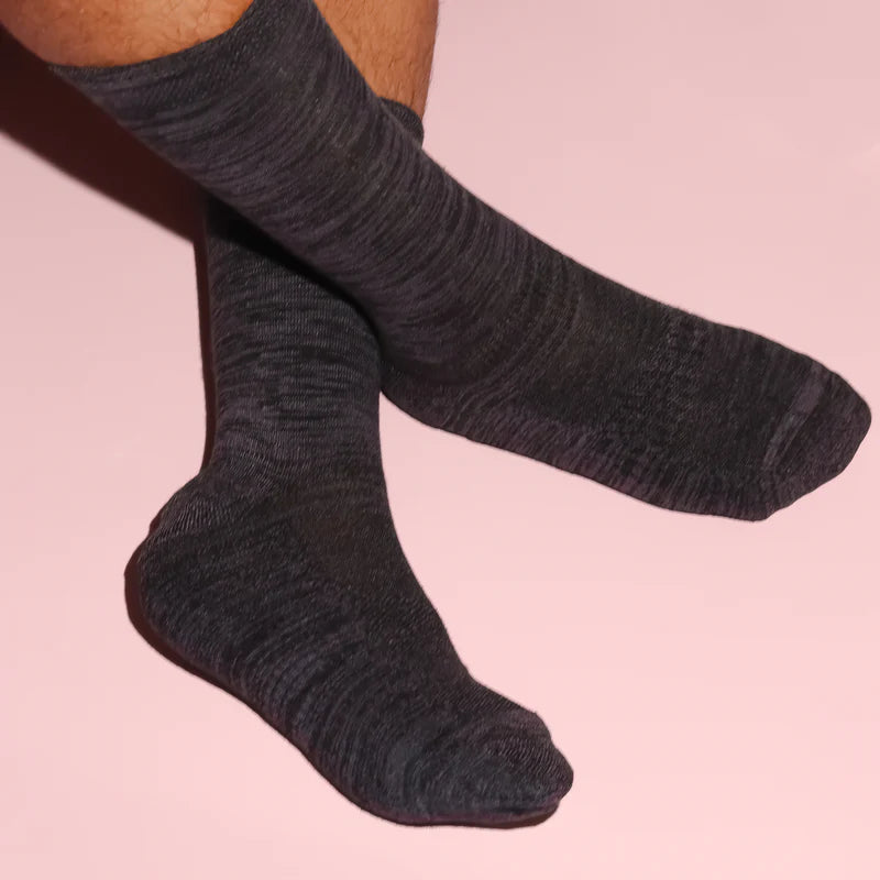 Black Bamboo Crew Length