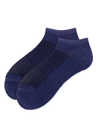 Navy Bamboo Low Cut