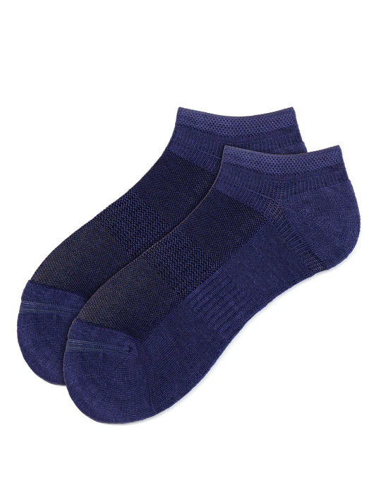 Navy Bamboo Low Cut