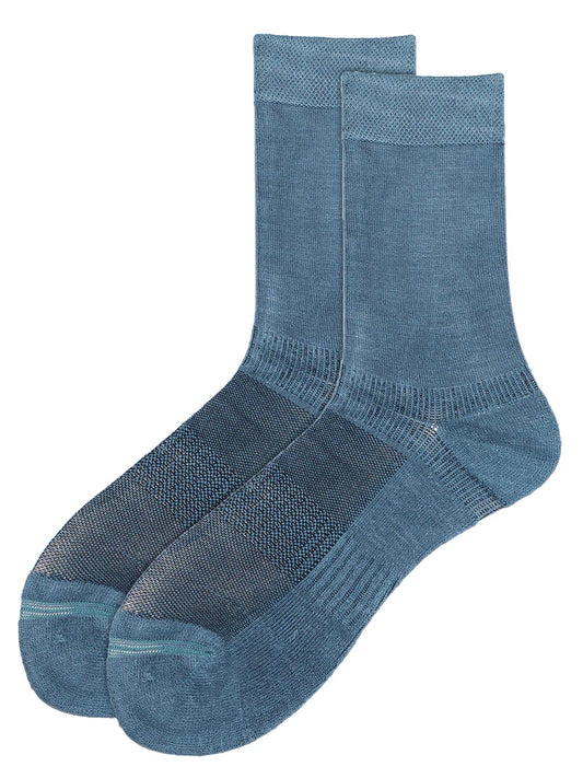 Blue Bamboo Crew Length