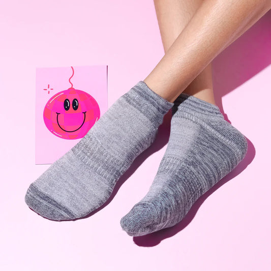 Grey Bamboo Low Cut