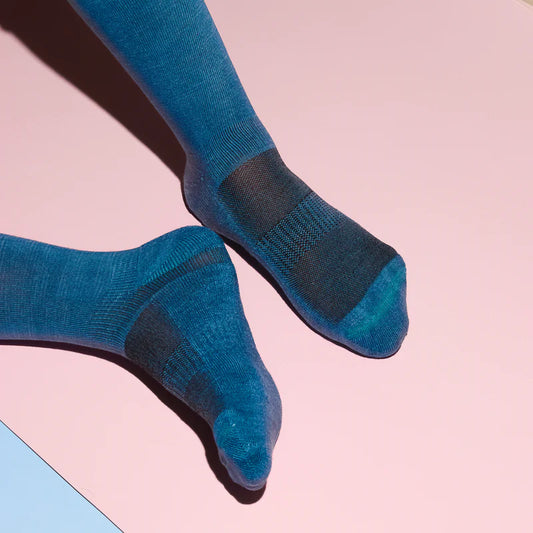 Blue Bamboo Crew Length